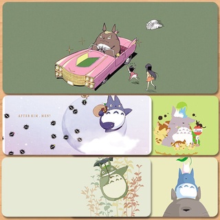 Qiqijia แผ่นรองเมาส์ คีย์บอร์ด ขนาดใหญ่ ลายการ์ตูนอนิเมะ My Neighbor Totoro สําหรับหอพัก คาเฟ่ #2