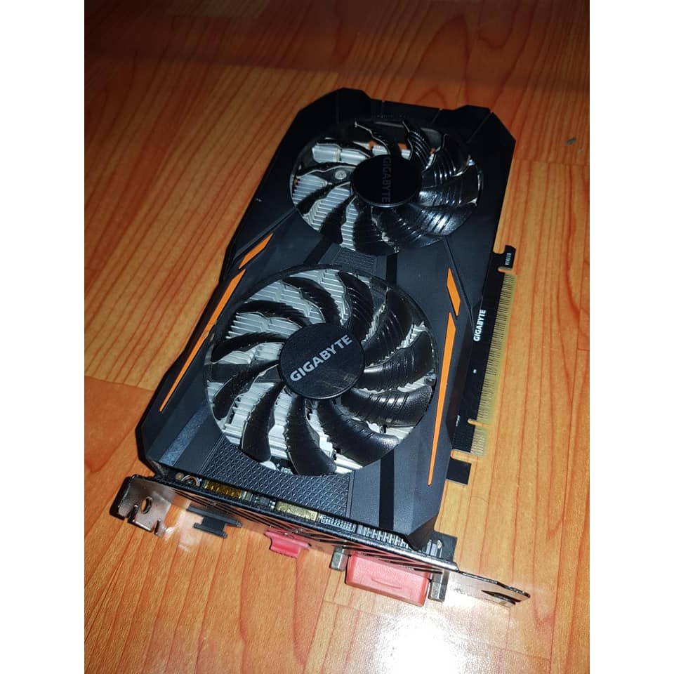 การ์ดจอ GIGABYTE GTX 1050 Ti 4GB 128Bit GDDR5 ไม่ต่อไฟเลี้ยง มือสอง ...