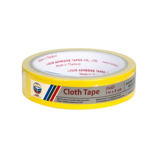 เทปผ้า 1 นิ้วx8หลา สีเหลือง หลุยส์ Cloth tape 1 inch x8 y.yellow Louis