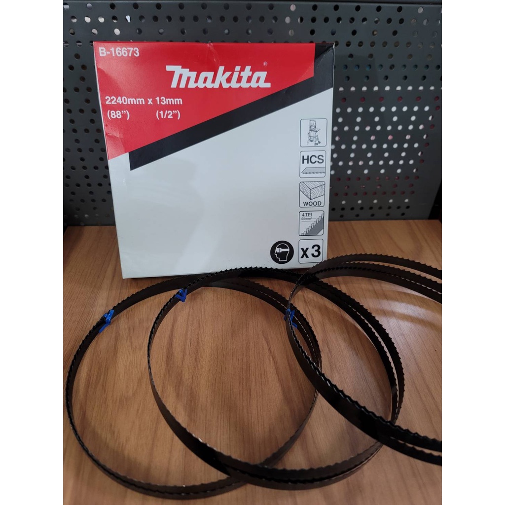 MAKITA ใบเลื่อยสายพาน B-16673  4 ฟัน(4TPI) หนา 13 มม. ยาว 88นิ้ว สำหรับ  LB1200F ***ขายแยก***