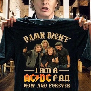 [S-5XL] เสื้อยืด พิมพ์ลาย I Am A AC DC Fan Now And Forever สําหรับผู้ชาย และผู้หญิง