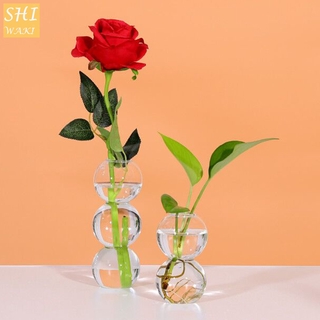 In Stock แก้ว กระถางต้นไม้ พืช Desktop Glass Planter Bubble Vase Hydroponic Plant Container for Green Plant