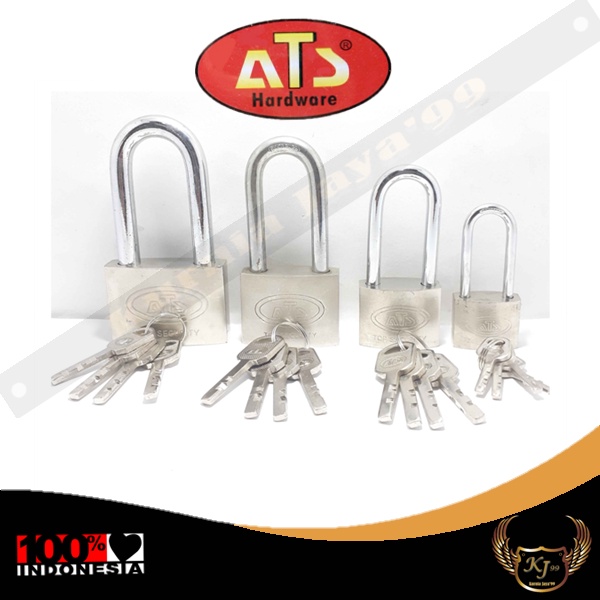 ATS Brand White Padlock 50mm ยาว/คอสั้นคุณภาพ
