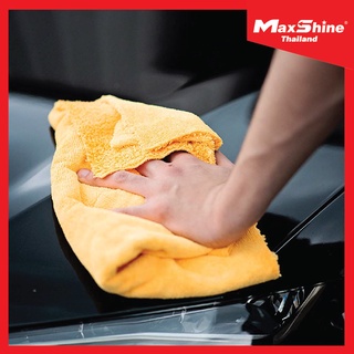 ผ้าไมโครไฟเบอร์เช็ดรถ สำหรับเคลือบสี (5ผืน/แพ็ค) - Maxshine 380GSM Edgeless Polish Removal Microfiber Towel