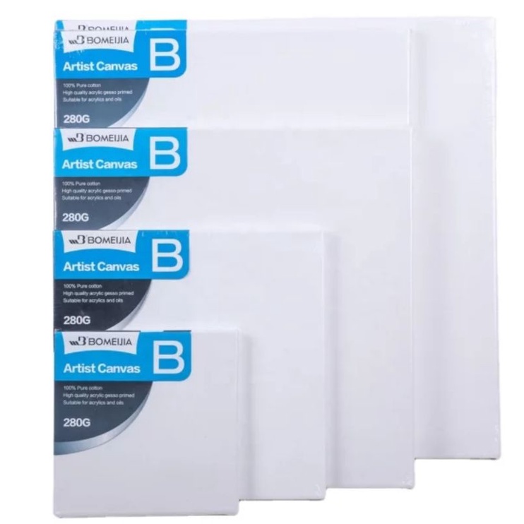 ARTIST STRETCHED CANVAS SQUARE AND RECTANGLE 280GSM COTTON