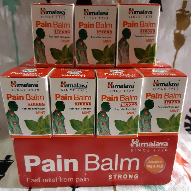 Sale Himalaya Pain  Balm Strong10g.บรรเทาไมเกรน ของแท้100%แม่ค้าหิ้วเอง