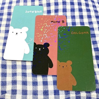 [Bear Bros] ที่คั่นหนังสือโฮโลแกรม ดีไซน์น่ารัก สไตล์เกาหลี