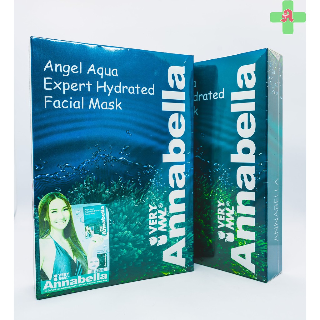 Annabella Facial Mask แผ่นมาส์กสูตรสาหร่ายแอนนาเบลล่า ของแท้ 100% (EXP19-12-20)