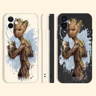 tree Groot เคสไอโฟน 11 12 13 14 pro max iPhone 7 8 Plus 8พลัส Marvel case Se2020 เคส X Xr XsMax Guardians of the Galaxy