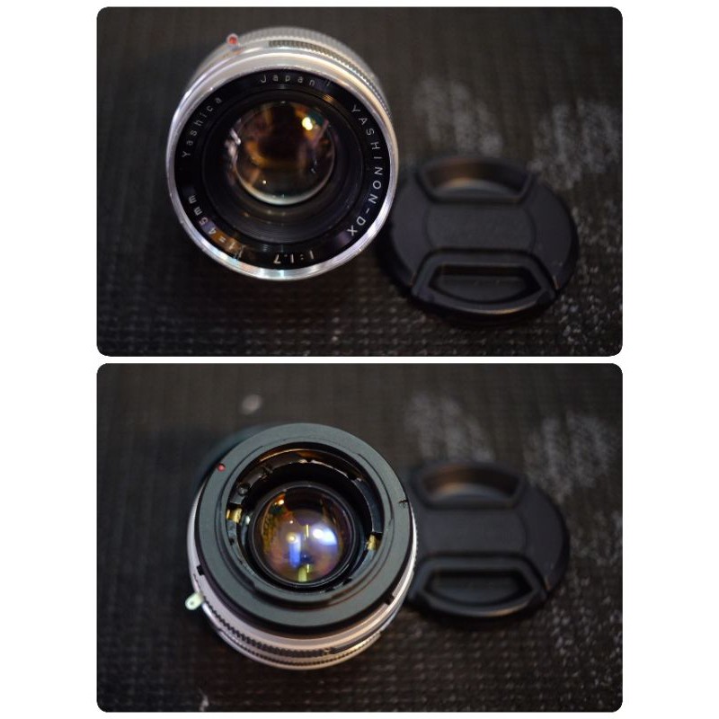 เลนส์มือหมุน yachica dx 45F1.7 เม้าท์ฟูจิ
