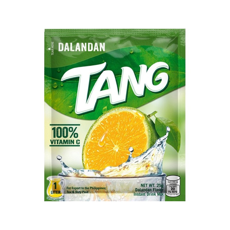 Tang Dalandan Juice Powder Mix Litro Pack 20g  น้ำผลไม้แท้แบบชง มีวิตามินซี 100% รสส้มฟิลิปปินส์ ผลิตจากผลส้มแท้