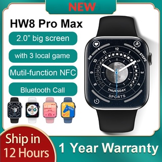 ของแท้ นาฬิกาข้อมือสมาร์ทวอทช์ HW8 Pro MAX Series 8 2022 หน้าจอ 2.0 นิ้ว NFC+ เกมใหม่ สําหรับผู้ชายและผู้หญิง PK Dt100 W57 W27 S8 HW8 MAX