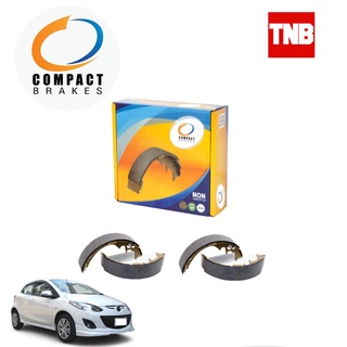 COMPACT ผ้าเบรคหลัง ก้ามเบรคหลัง Mazda 2 DE มาสด้า สอง ปี 2007-2013