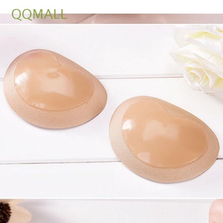 Qqmall จุกนมปลอม แบบหนา ลายหัวใจ ถอดออกได้ สําหรับผู้หญิง 1 คู่