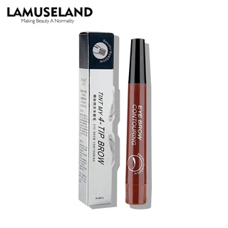 Lamuseland 5 colors ดินสอเขียนคิ้วกันน้ำ กันเหงื่อ ดินสอเขียนคิ้ว Forked line Eye makeup 5g #S001