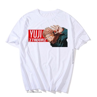 ถูกสุดๆเสื้อยืดแขนสั้นลําลอง พิมพ์ลายกราฟิก Jujutsu Kaisen Yuji Itadori สไตล์ฮาราจูกุ สตรีท สําหรับผู้ชาย และผู้หญิง