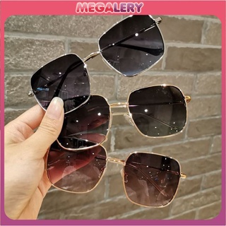 Kacamata Fashion Retro Vintage Segiempat Pria Wanita / Fashion Sunglasses Square Frame Metal Sunglasses Korea
