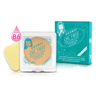 Sunway (ReFill) Oil Free Two-Way powder cake แป้งพัฟ ซันเวย์ ออยล์ฟรี แป้งแข็ง รีฟิล