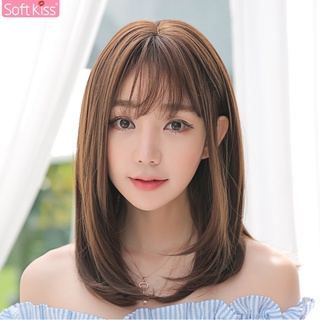 Softkiss วิกผม วิกผมสั่น มีหน้าม้า วิกผมสั้นผู้หญิง