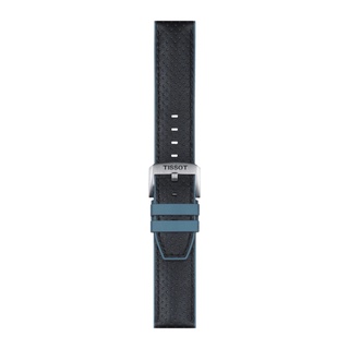 Tissot Blue Rubber and Leather Strap Lugs 22 mm ทิสโซต์ สายยางผสมหนัง สีน้ำเงินดำ ขนาด 22มม. T852046785