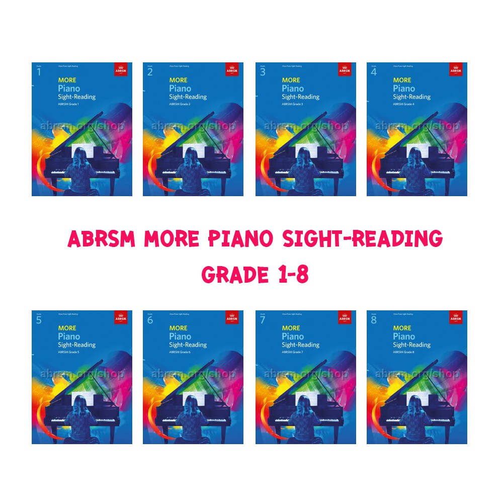 ABRSM MORE Piano Sight-Reading เกรด 1-8 หนังสือแนวข้อสอบแบบฝึกหัดข้อสอบอ่านโน้ตเปียโนเพิ่มเติม
