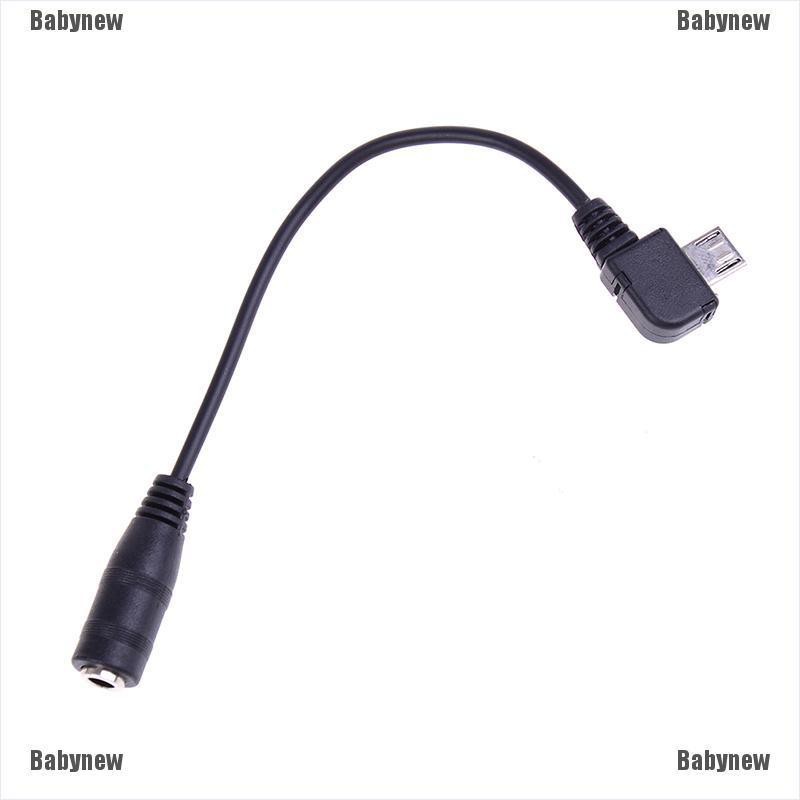 Babynew Micro USB Female Jack to 3.5 mm Stereo Female Audio อะแดปเตอร์ ...