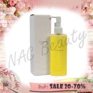 ป้ายไทย_แถมฟรี Tester แบบซอง_THREE Balancing Cleansing Oil 185 ml