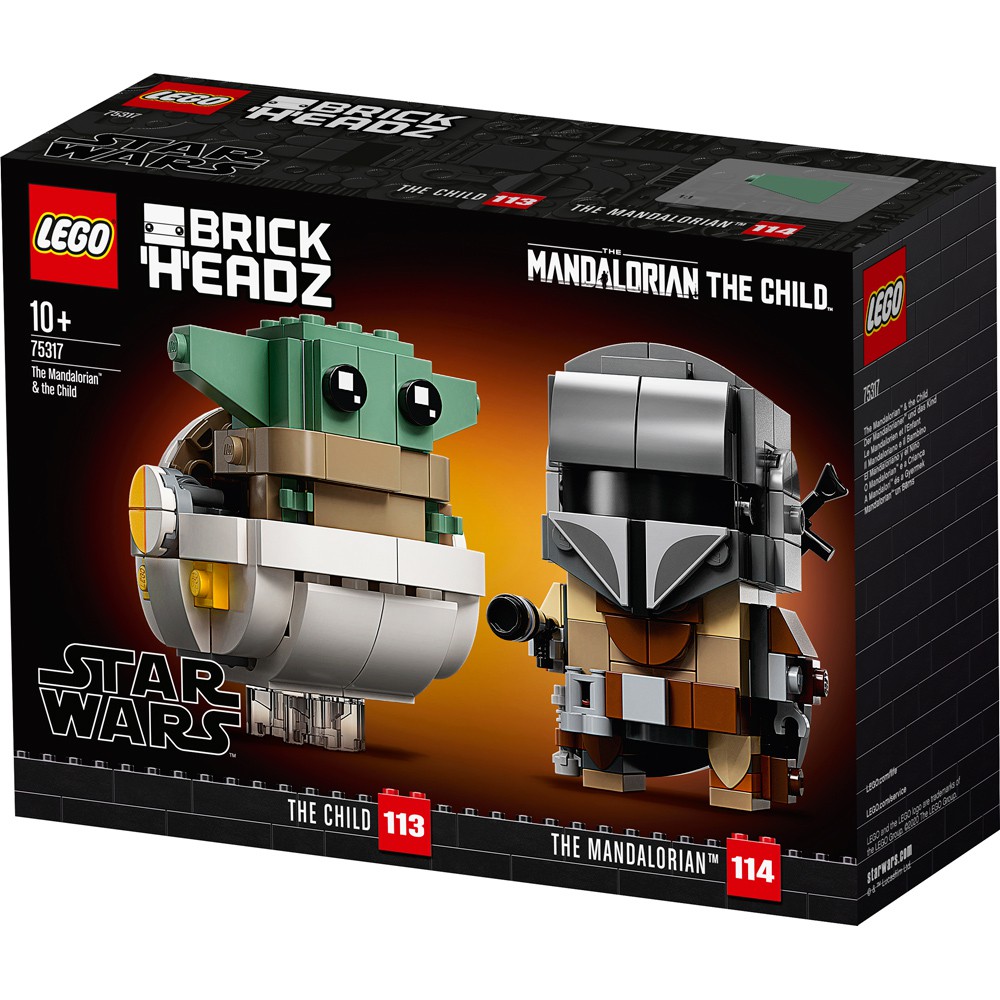 [กล่องไม่สวย] Lego Brick headz 75317 The Mandalorian The Child ของแท้ 100% พร้อมส่ง