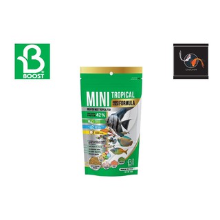 Boost mini tropical GROWTH&amp;COLOR FORMULA อาหารปลา สำหรับปลาขนาดเล็ก ขนาด 60g