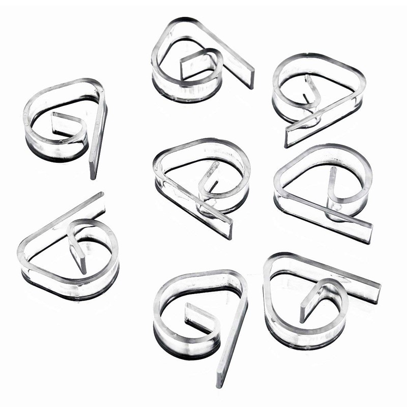 72 Pack Plastic Tablecloth Clips, Clear Table Cover Cloth Clamps