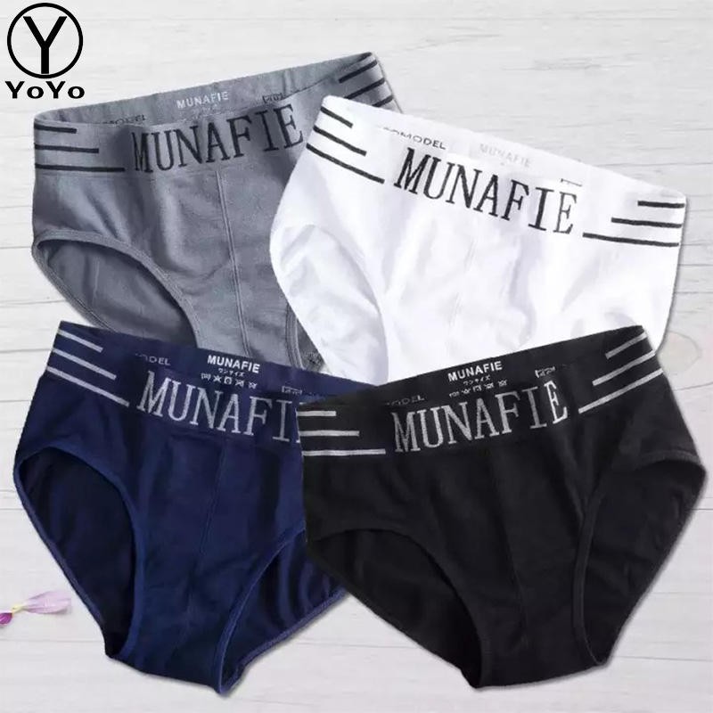 YOYO กางเกงในผู้ชาย กางเกงชั้นใน กางเกงชั้นในขาเว้า MUNAFIE รุ่น369