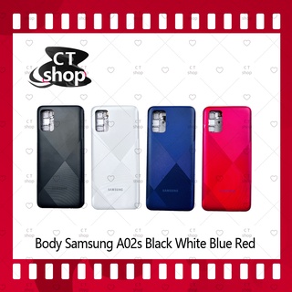 สำหรับ Samsung A02S อะไหล่บอดี้ เคสกลางพร้อมฝาหลัง Body อะไหล่มือถือ คุณภาพดี CT Shop