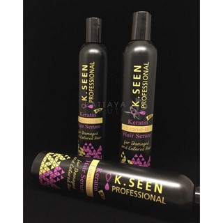 K.SEEN Keratin Hair Leave-in Serum เซรั่มบำรุงเส้นผมสูตรเข้มข้น (ไม่ต้องล้างออก ) 300 ml.