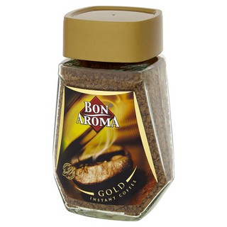 🔥ยอดนิยม!! บอน อโรมา โกลด์ กาแฟสำเร็จรูป ชนิดฟรีซดราย 100กรัม Bon Aroma Gold Instant Coffee Freeze Dried 100g