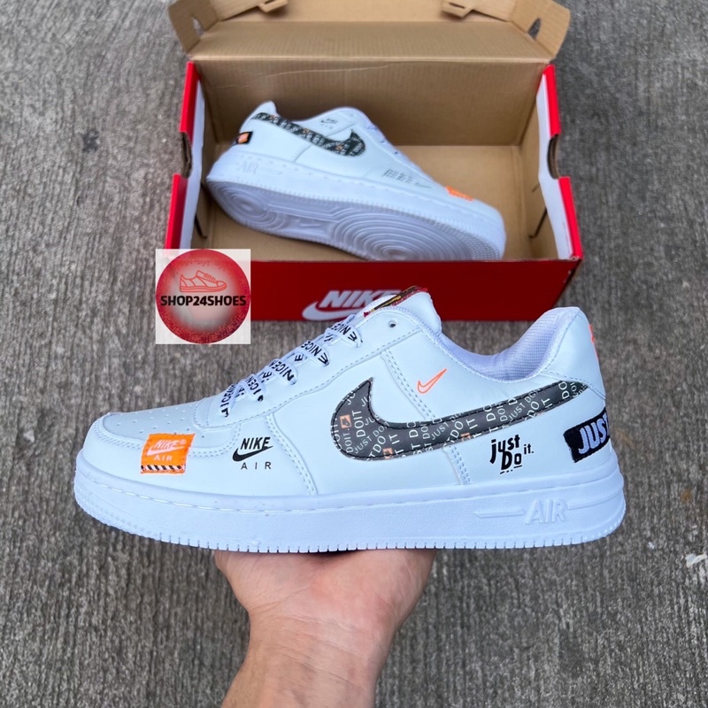 รองเท้าผ้าใบ 36-45just do it ของผู้หญิงและผู้ชายสินค้าพร้อมส่ง