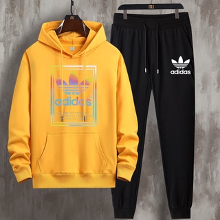 #L148+CKH203Bชุดเสื้อแขนยาวกันหนาวเสื้อฮู้ด+กางเกงขายาว.ลายแฟชั่นสวยน่ารัก มีหลายสีหลายไซส์เลือกได้ (S-3XL）