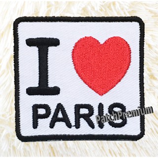 I love PARIS - ตัวรีด (Size M) ตัวรีดติดเสื้อ