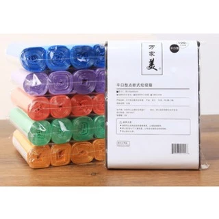 🔨🔨HDR🔨🔨 พร้อมส่ง ถุงขยะ พกพา ถุงขยะใบขนาด 45×50cm 1แพ็ค5ม้วน 100ใบ เนื้อเหนียว ไม่สกปรก