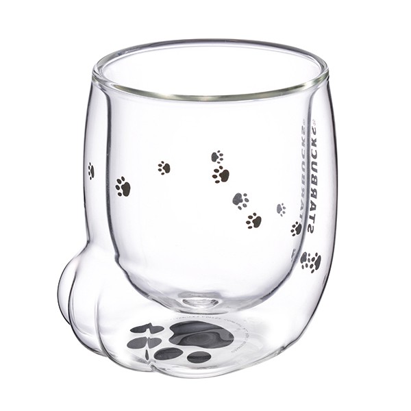 STARBUCKS : [星巴克]淘氣狗掌雙層玻璃杯 2019 DW CAT แก้วใส 2 ชั้น น้องหมาน่ารักจาก STARBUCKS TAIWAN