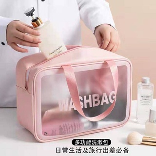 &lt;BeeTreeBags&gt; Fashion Transparent Waterproof Portable Toiletry Bag Travel Portable Cosmetic Bag Large Capacity Storage Bag Wash Bag Tx1O