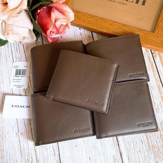 (สด-ผ่อน)🎗แท้100% COMPACT ID WALLET IN SPORT CALF LEATHER