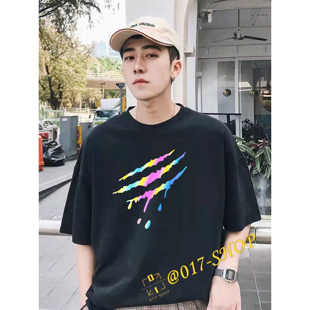 017 OUT LINE GLOW IN DARK ใหม่ล่าสุด MEN& 39;S T-SHIRTS-REFLECTIVE DISTRO T-SHIRTS