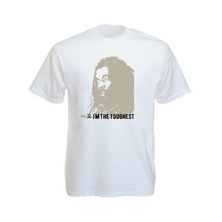 เสื้อยืดราสต้า Tee-Shirt Peter Tosh I’m The Toughest Black Tee-Shirt