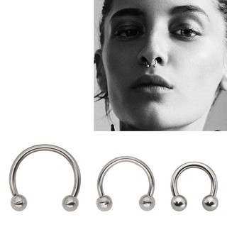 ห่วงจมูก ตุ้มหู จิว ห่วงปวก Invisible No Ear Hole Earrings Clip Nose Ring Belly Button Ring  - 1 ชิ้น