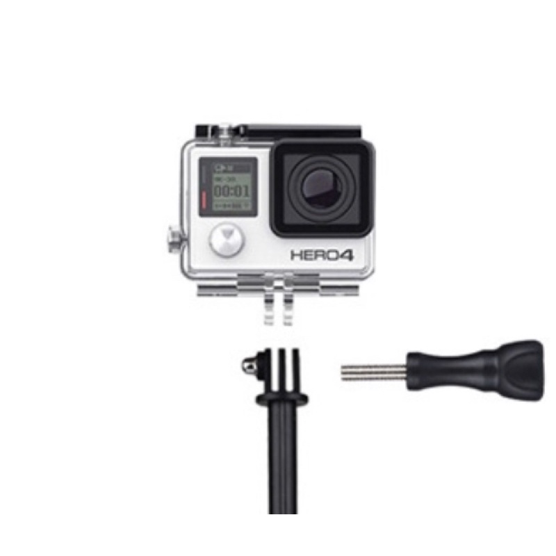 ไม้เซลฟี่ปรับความยาวได้ 18.5-49cm extension pole selfie stick for Gopro/Action cameraสำหรับ โกโปร กล้องแอคชั่น