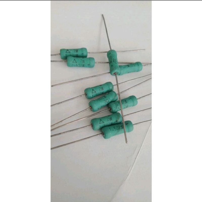 1.5E 2W R(1.5โอห์ม 2วัตต์)รีซิสเตอร์(แพ็ค20ตัว)1.5R 2Wตัวต้านทานJAPANแบบไววาวส์RESISTOR Rทนความร้อน