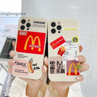 เคสซิลโคน OPPO A16 A15 A15S A54 A5 A9 A53 A33 A31 2020 A7 A5S A12 A16S A3S A74 A52 A72 A92 A93 A94 A1K Reno 4 5 5F 4F 4Lite 5K 5Lite OPPO F17 F19 PRO A35 A12S A11K A11 A11X A12E A53S A32 A8 Find X3Lite McDonalds Pattern Phone Case