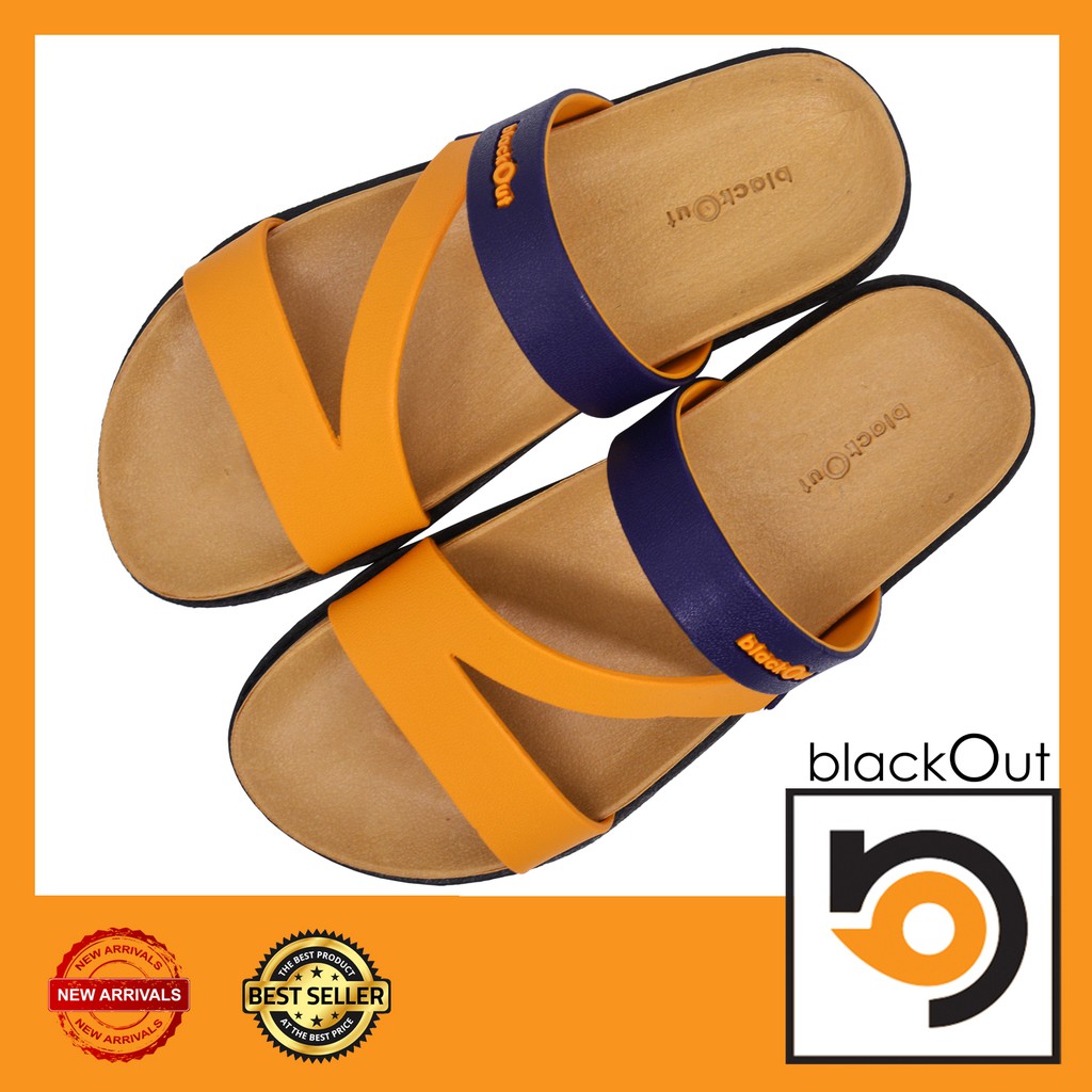 BlackOut Comfy2Tone รองเท้าแตะ แตะสวม พื้นทอง