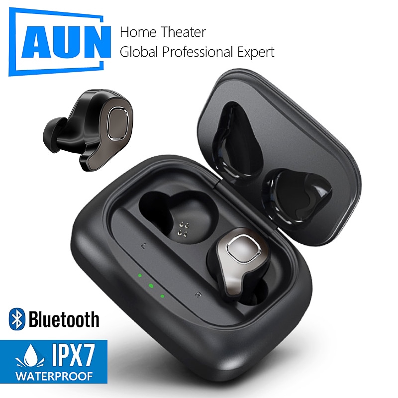 AUN F8 TWS Bluetooth 5.0 Earphone 3D stereo wireless earphone