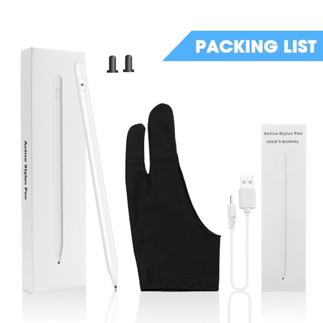 [ มือสอง สีขาว ] GOOJODOQ ปากกา Stylus สำหรับ iPhone iPad 9.7 Android IOS